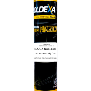 Soldadura Electrodo Inox Nazca Nox 308l 4kg Soldexa