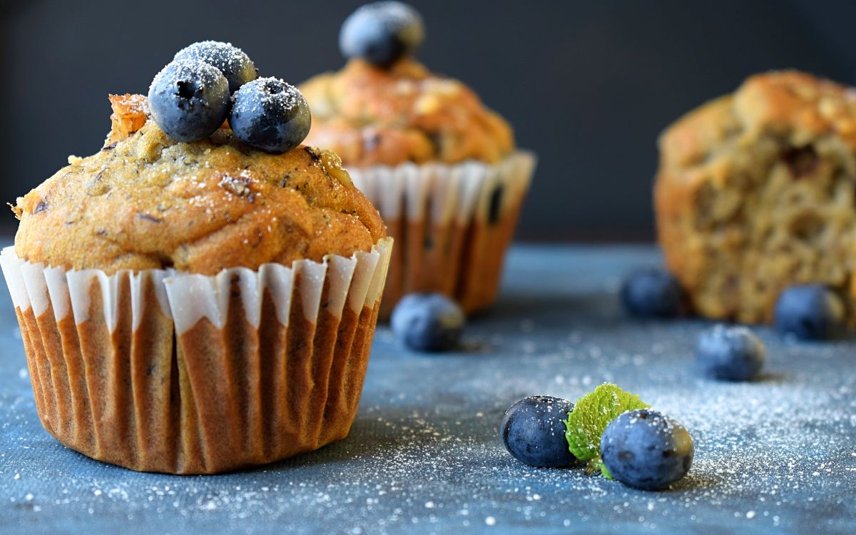 Muffins de arándanos