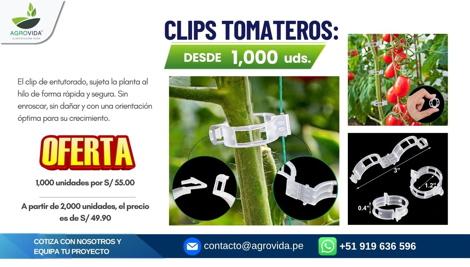 Clips tomateros