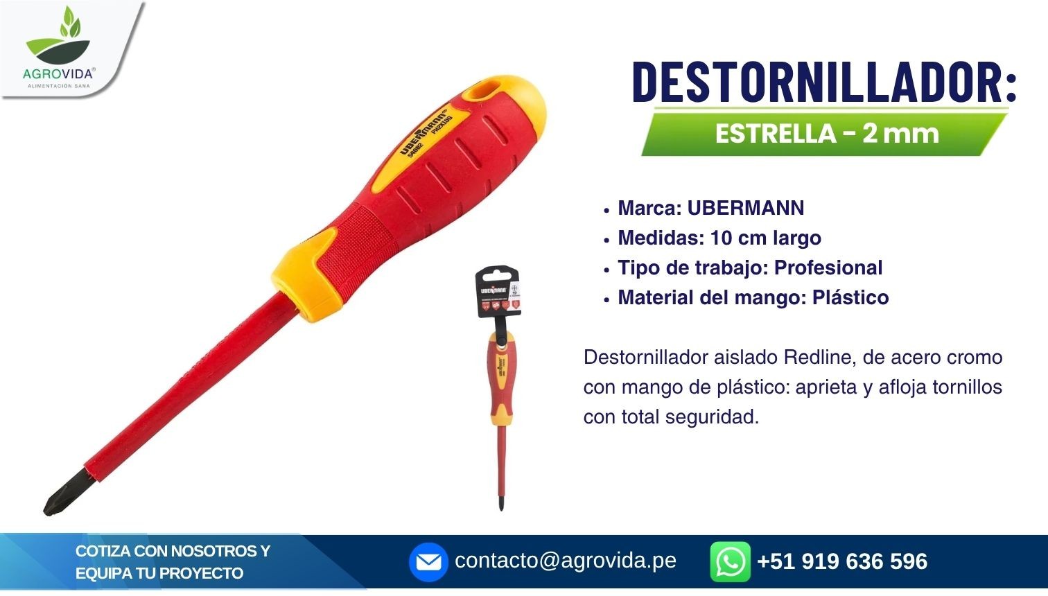 Destornillador estrella Ubermann