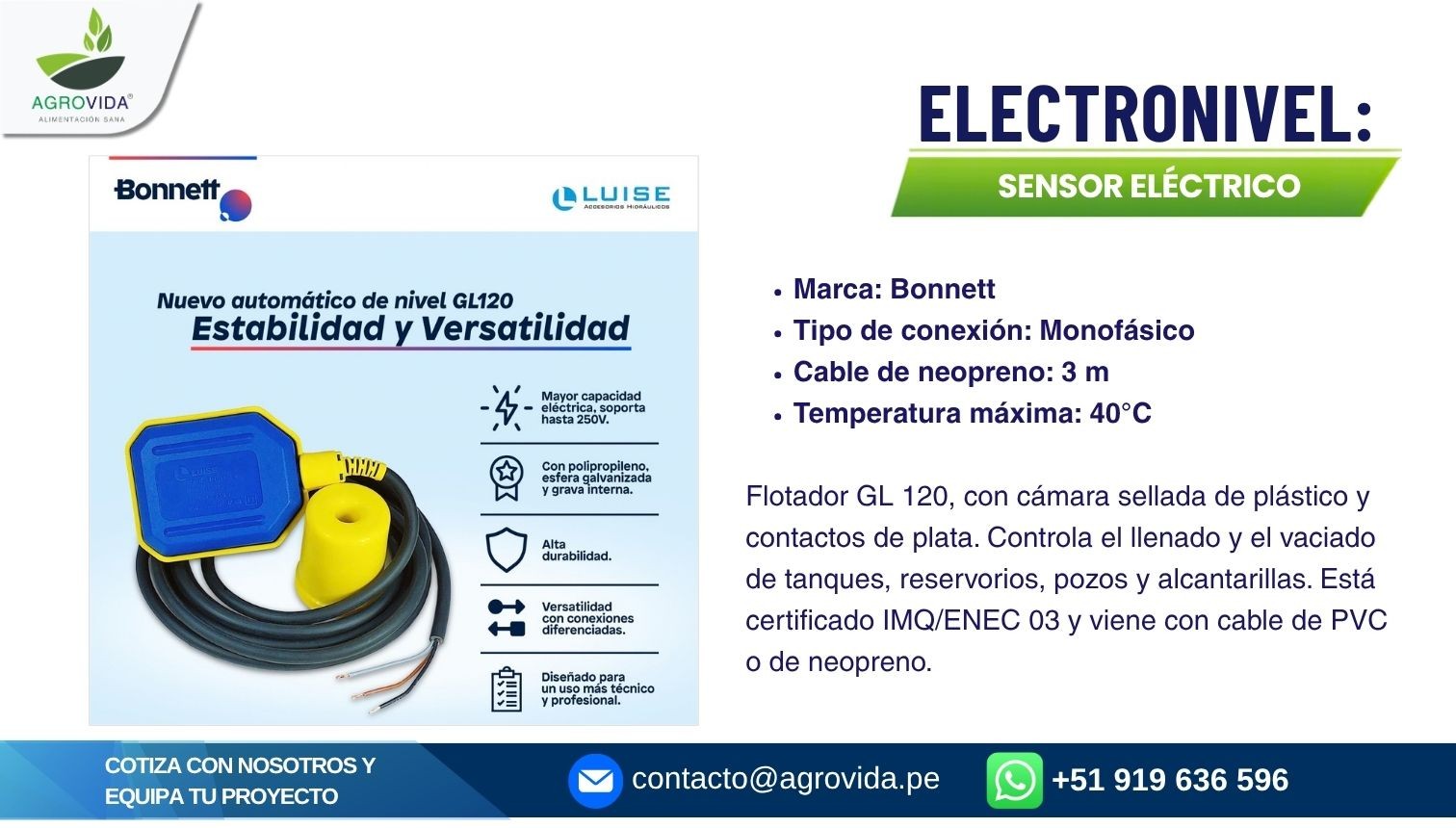 Electronivel Bonnett GL120